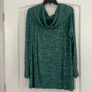 a.n.a women’s green cowl neck sweater size…